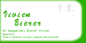 vivien bierer business card